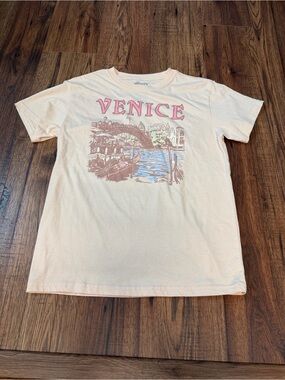 Mighty Fine Venice Graphic Tee - Pink Cream